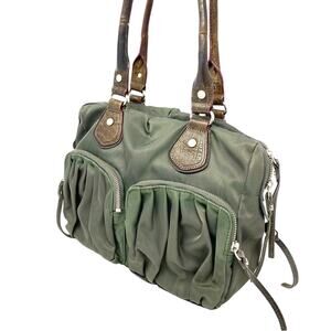MZ WALLACE SHOULDER TOTE TRAVEL BAG PUTTY GREEN